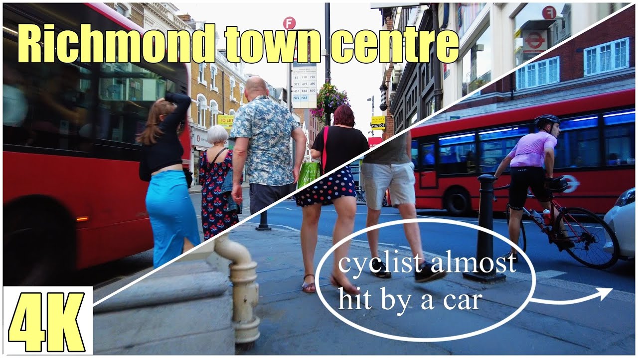 Walking tour at  Richmond town centre | London Borough of Richmond upon Thames | England UK