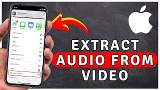 How to Extract AUDIO From Video On iPhone | iPhone Tutorial