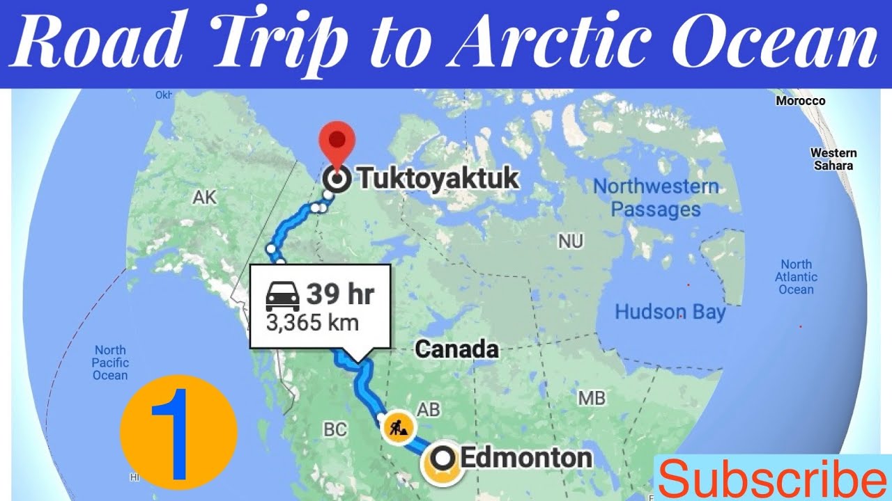 Road Trip to Arctic Ocean Part 1- Alaska Highway - Edmonton to Tuktoyaktuk, Punjabi Traveller Vlog