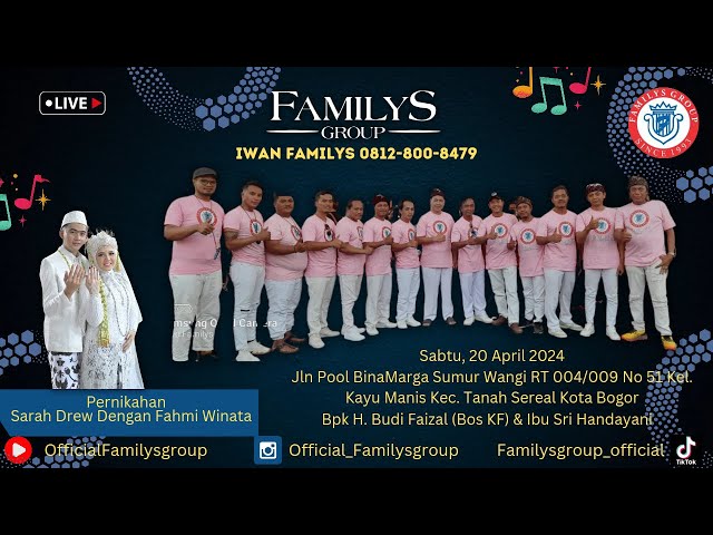 LiveStream Familys Group Edisi Kayu Manis Tanah Sareal Bogor Sabtu 20 April 2024(MALAM) class=