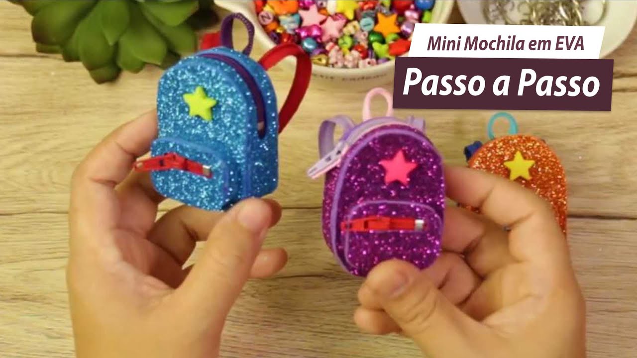 DIY - Como Fazer Mini Mochila Em EVA