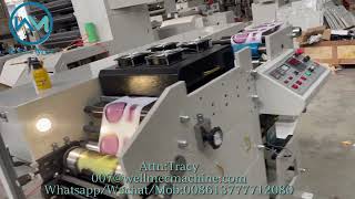 2 colors Adhesive Sticker Label Printing Machine, narrow type Paper Roll Flexo Printing Machine