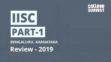 IISC Bangalore- Review 2019 (Part - 1)