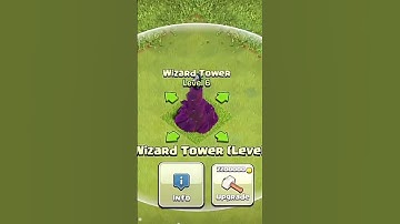 1 level wizard tower to Max level evolution + animation | clash of clans #shorts