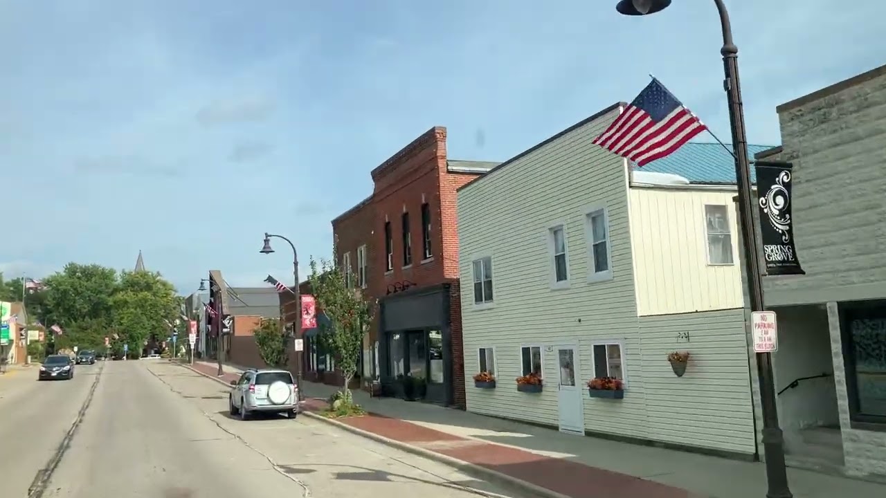Спринг Гров штат Миннесота США Spring Grove MN US-44 Minnesota
