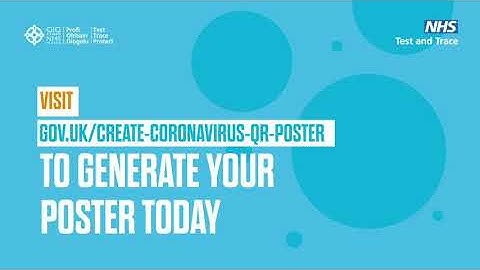 NHS COVID-19 app - Official NHS QR code posters (British Sign Language)