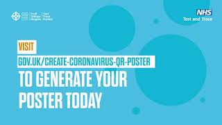NHS COVID-19 app - Official NHS QR code posters (British Sign Language)