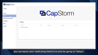 CapStorm Salesforce Connector Walkthrough