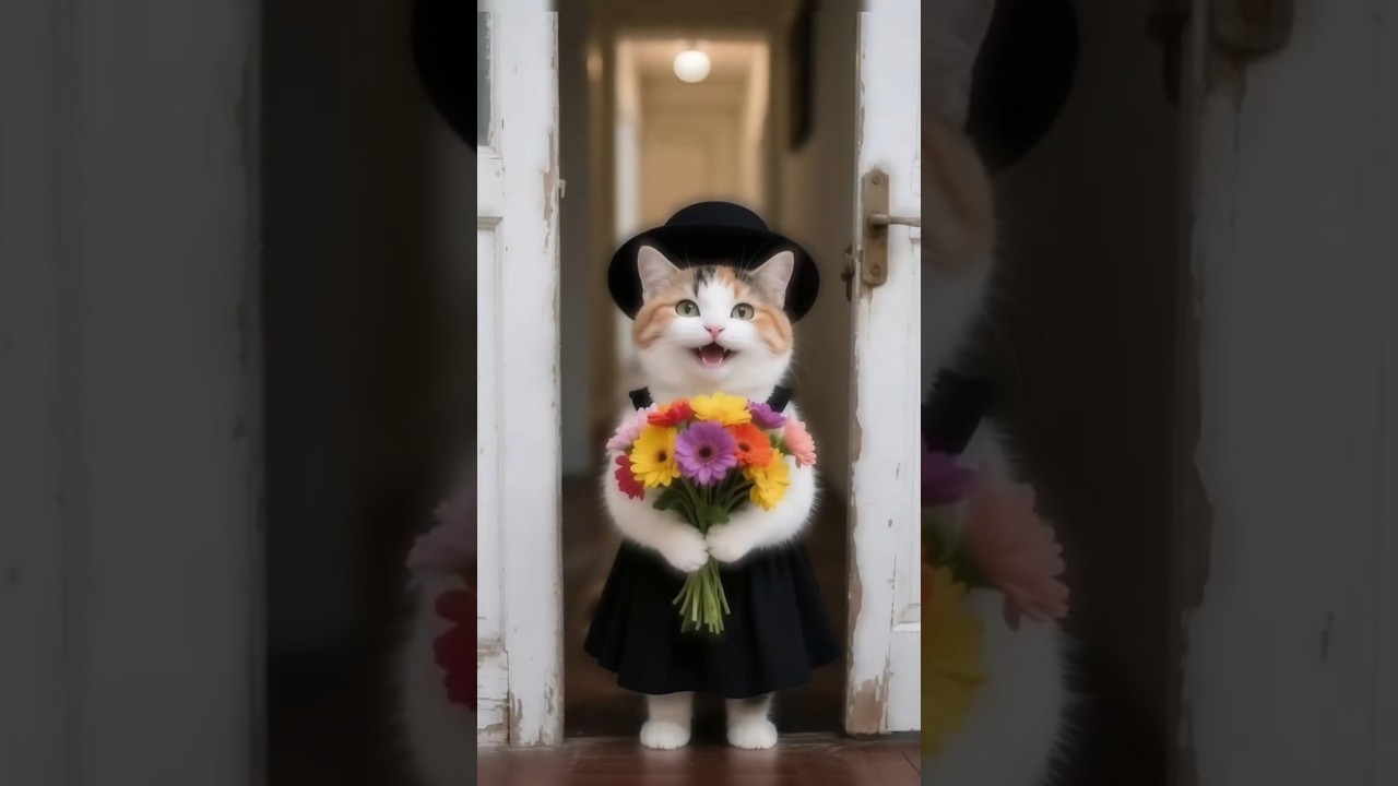 Hua Hua almost thought it was a bad person #cat #pets #animals #猫動画 #猫 #cute #daily