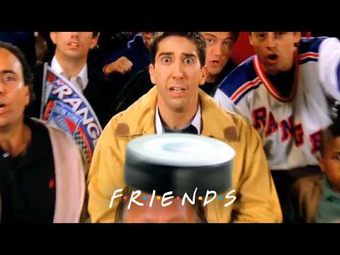Ross Gets a Hockey Puck to the Face at an NHL Game | Friends