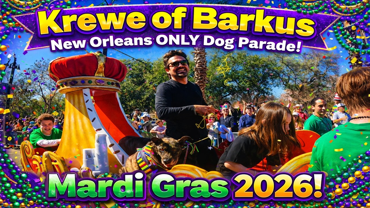 Krewe of Barkus 🐶 Mardi Gras 2026! New Orleans’ ONLY Dog Parade!