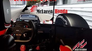 F1 1988 Monaco GP Mclaren MP 44 Ayrton Senna Assetto Corsa PC (Heel n Toe + H Pattern) HD 1080 P