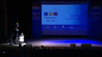 ACM ICPC World Finals 2014  Closing Ceremony  Bill Poucher