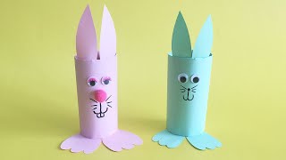 Easter Bunny using Recycled Toilet Paper Roll | DIY Easter Crafts