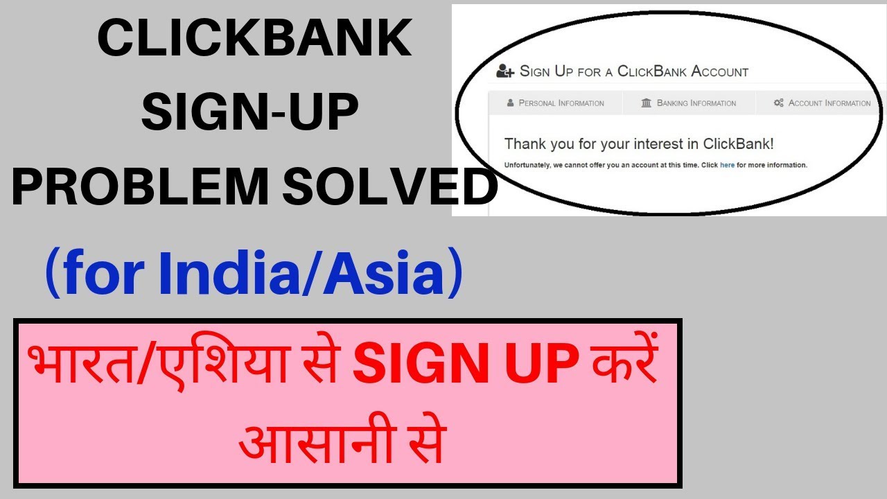clickbank-sign-up-problem-2019-solved-how-to-create-clickbank-account-in-india-2019-youtube