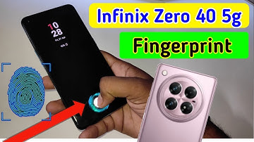 Infinix zero 40 5g display fingerprint setting/Infinix zero 40 fingerprint screen lock/fingerprint