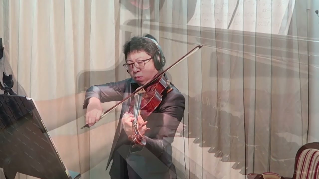 Palaschko Viola Etudes Op.55 No.1 with Piano Accompaniment added 好聽的帕拉申科中提琴練習曲，加上即興鋼琴伴奏