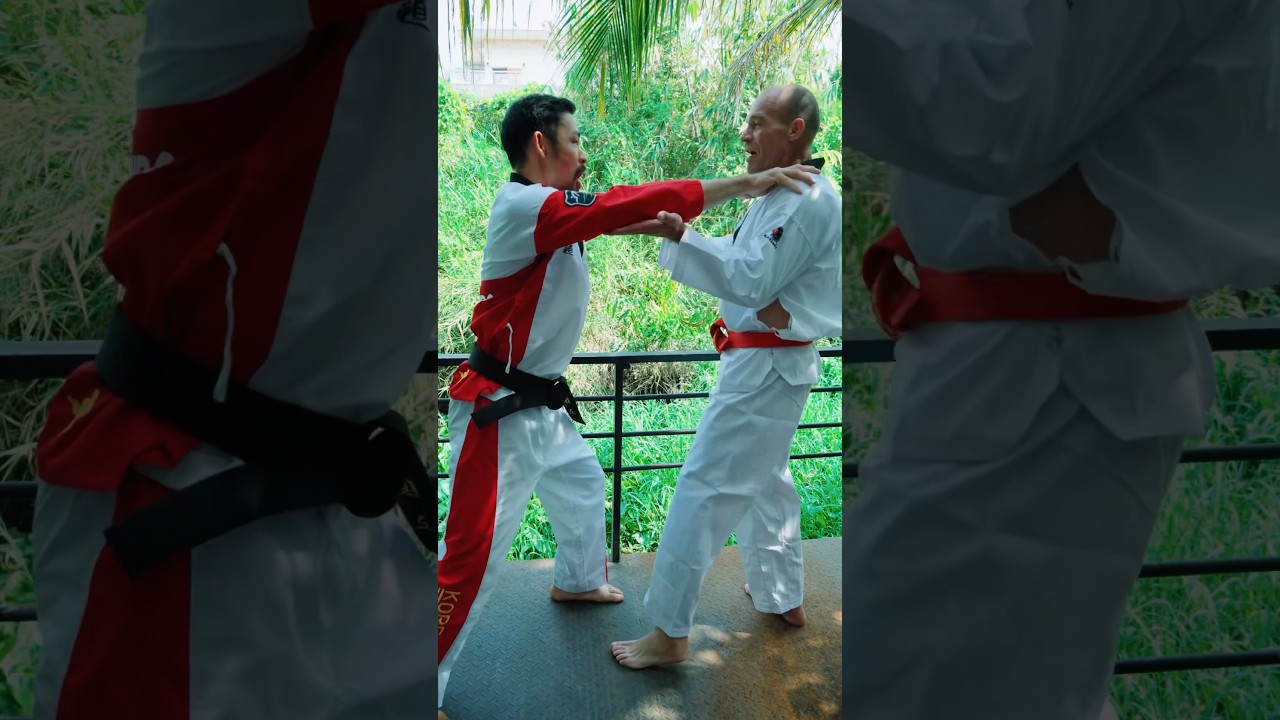 Shock the elbows and pressing block