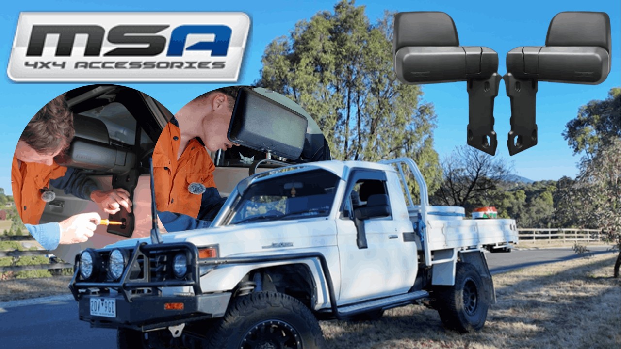 Fixing my New Landcruiser's biggest issue ! - MSA towing mirror install 70 series