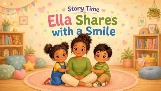 Learning Sharing &amp; Taking Turns | Gentle Bedtime Story for Toddlers | Ella Shares with a Smile