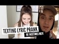 TEXTING LYRIC PRANK ON MY FIANCE (HE FACETIMES ME!)