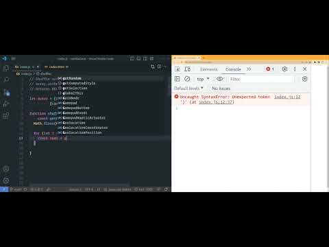 JavaScript - Shuffle Arrays using Array.prototype.with() Method