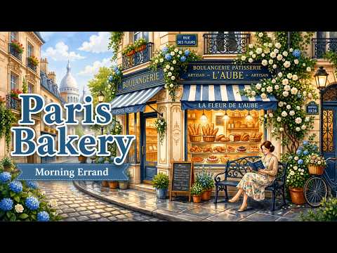 𝐏𝐚𝐫𝐢𝐬 𝐁𝐚𝐤𝐞𝐫𝐲 🥐 Music for a Morning Errand You Don't Want to End | 1 Hour French Café Music