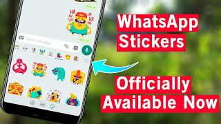 WhatsApp Official Stickers Now Available 🔥 |  How to get sticker | Android | ios | 2018 October screenshot 5