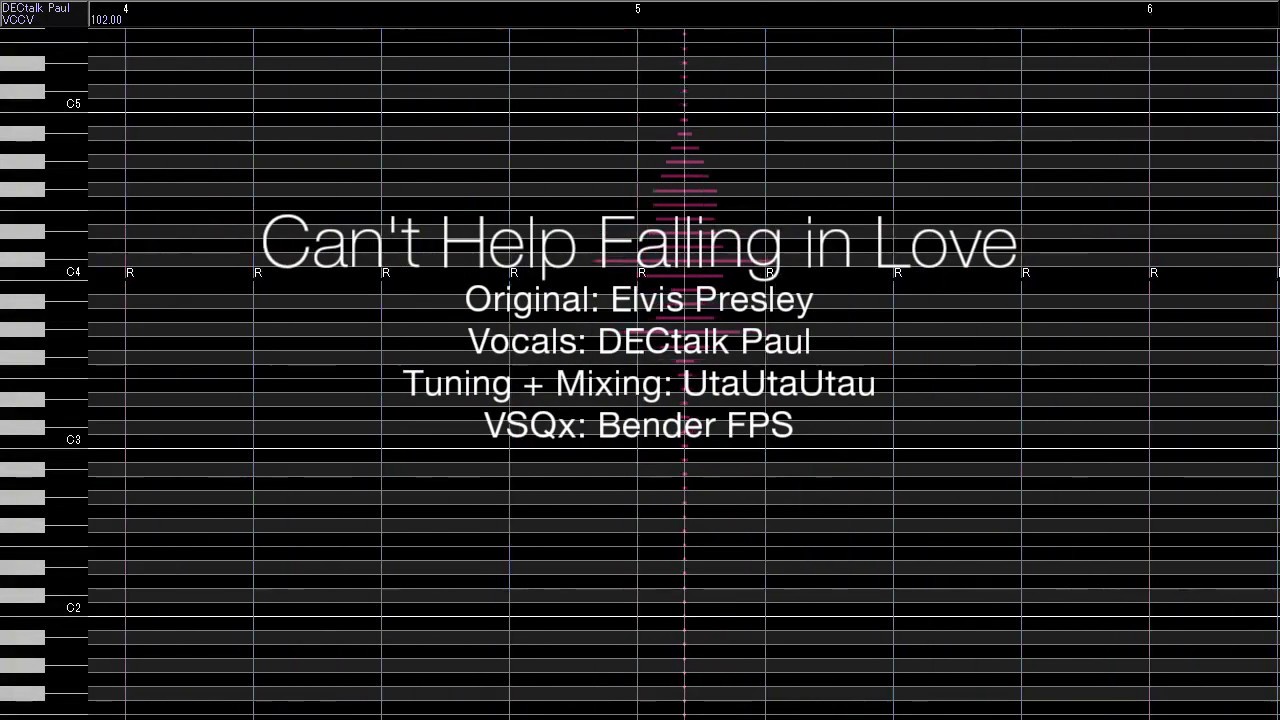 【DECtalk Paul VCCV】 Can't Help Falling in Love 【UTAUカバー】 +UST