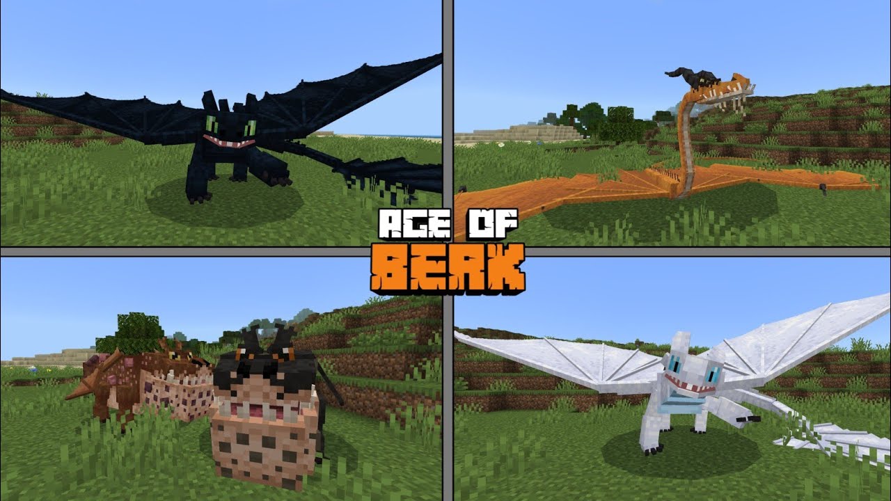 Age of Berk V2 MOD UPDATE in Minecraft PE - YouTube