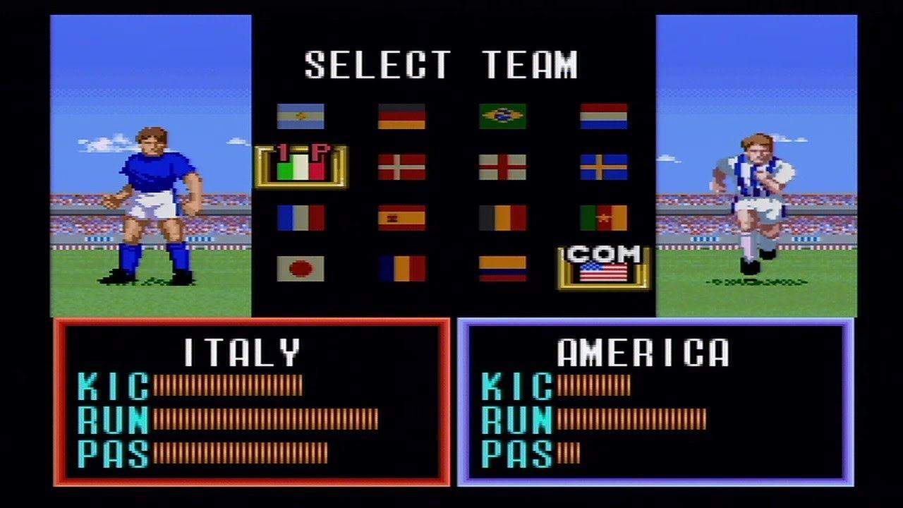 スーパーフォーメーションサッカー2 1993 Human Cup イタリア編 1 1回戦 Ita イタリア Vs Usa アメリカ Youtube