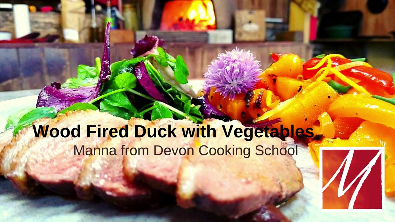 Wood Fired Duck Breast with Braised Vegetables