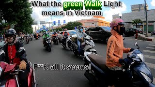 How to cross the road in Saigon Vietnam Traffic