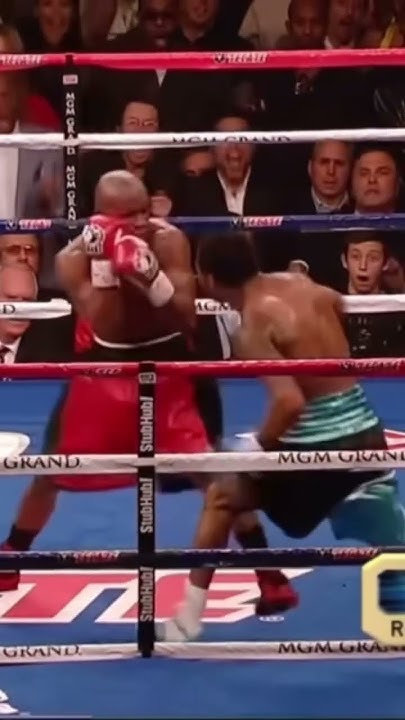 Which Shot Rarely Results In A Clean Kill The few times Mayweather got hit with a clean shot (rarely hit clean) #
