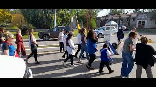 Prosecion por las calles de COLONIA BREMEN (cordoba)   virgen de lujan patrona de esa localidad