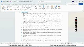 Shelly Cashman Excel 2019 | Module 2: End of Module Project 2 Starpex Communications