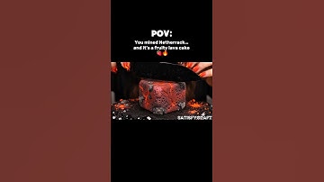 Satisfying Cut of Edible Netherrack Block 🔥🍓 | Minecraft Block That Melts in Your Mouth!