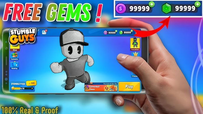 stumble guys hack 99999 gems