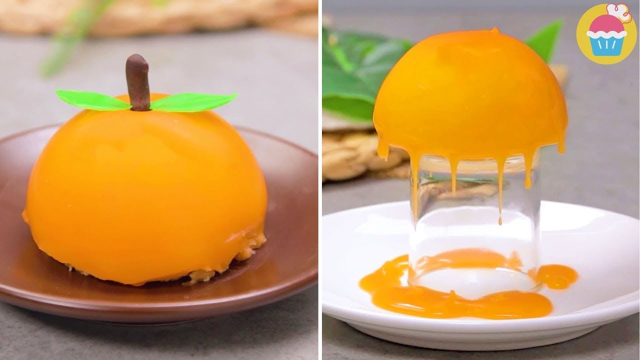 ⁣Orange Mousse Cake | موس البرتقال المنعش - Nyam Nyam Arabic