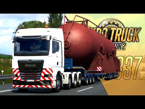 Видео: ИСПЫТАНИЯ ТЯЖЕЛОВЕСОМ НОВОГО MAN TG3 TGX - Euro Truck Simulator 2 (1.47.2.1s) [#337]