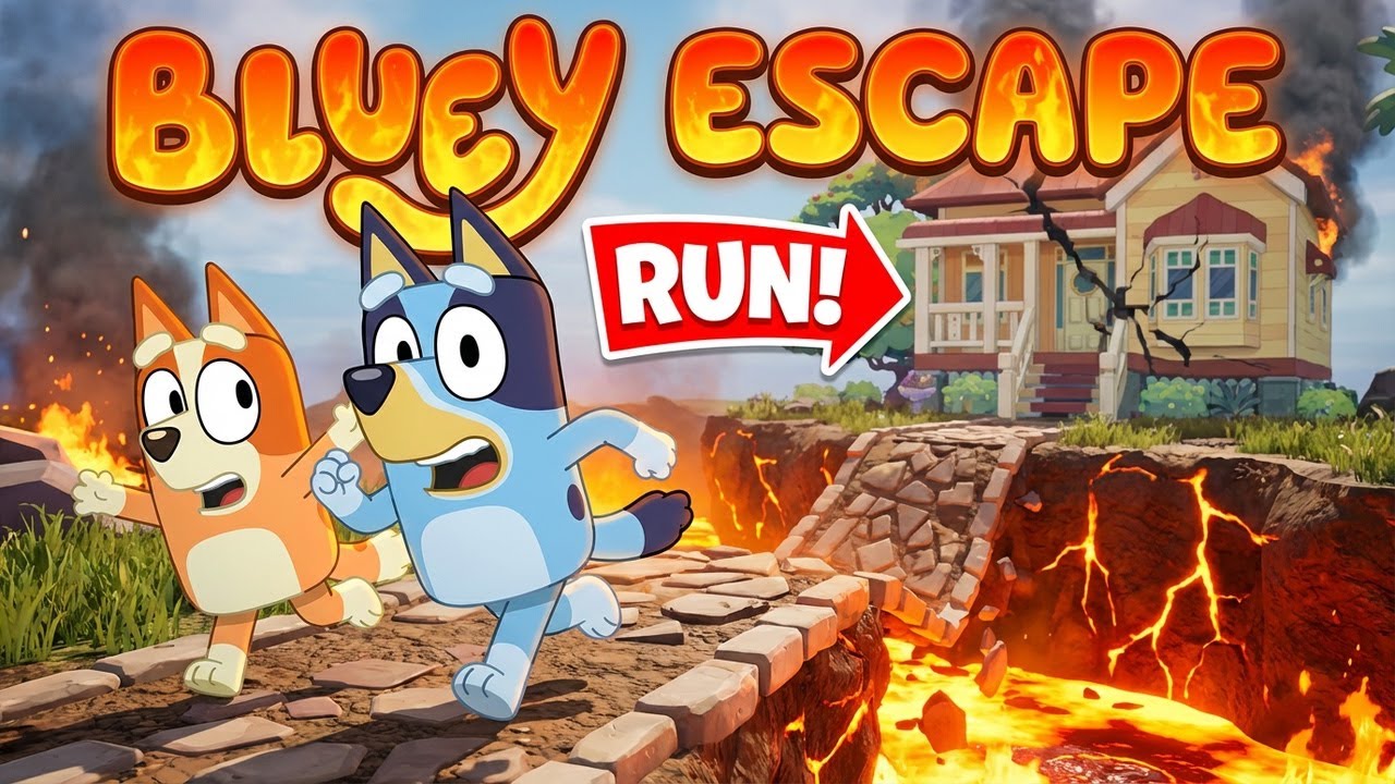 Bluey The Floor is Lava | BRAIN BREAK | JUST DANCE | Brain Boost ...