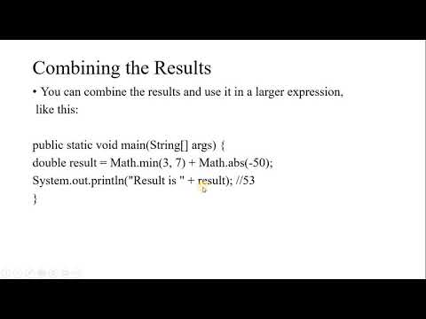 8. Week 4 -  Math Demo