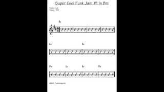Super Cool Funk Jam #1 in Bm 120bpm {w/charts} -The Best  Backing Tracks Anywhere!