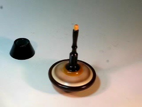 Exotic Wood Spinning Top #81