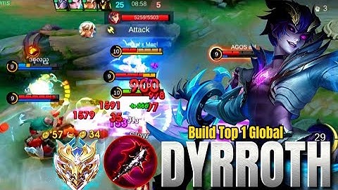 THE NEW DYRROTH REVAMP HAVE A SECRET BUFFED? BACK TO META!! DYRROTH BEST BUILD 2025 - MLBB