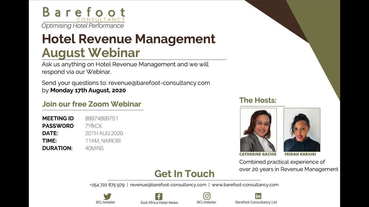 Hotel Revenue Management Q & A Webinar