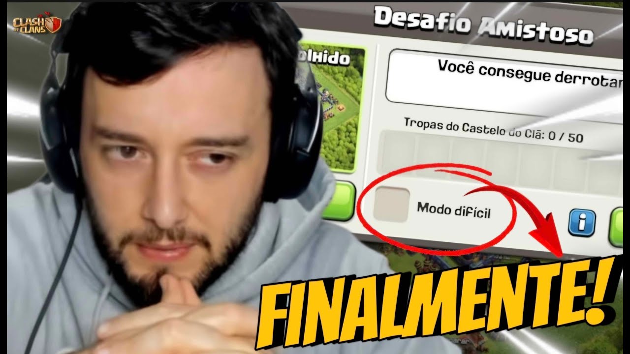 JOGUEI O NOVO MODO DIFÍCIL DO CLASH OF CLANS ! SNEAK PEEK #1