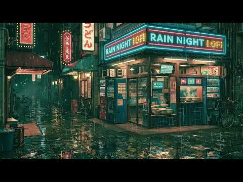 Steam, Rain & City Lights ✨ Japanese Night Lofi for Late Night Study