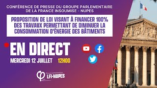🔴 Proposition de loi visant à financer 100% des travaux pour diminuer la consommation d'énergie