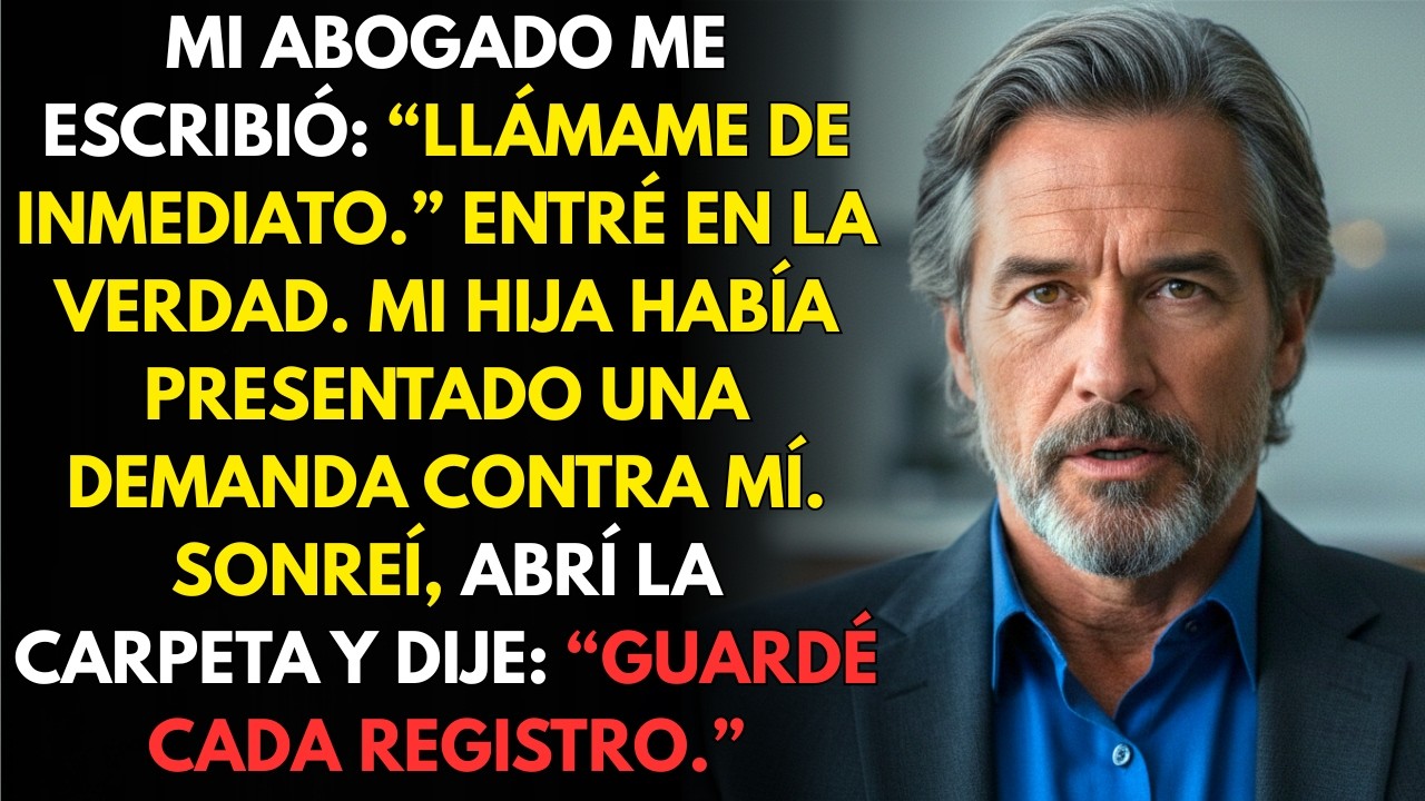 Mi abogado me escribió: Llámame ya. Lo que reveló después sobre mi hija me dejó en shock